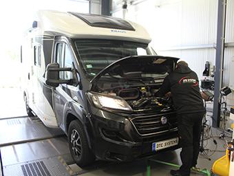 Fiat Ducato on DTE's test bench