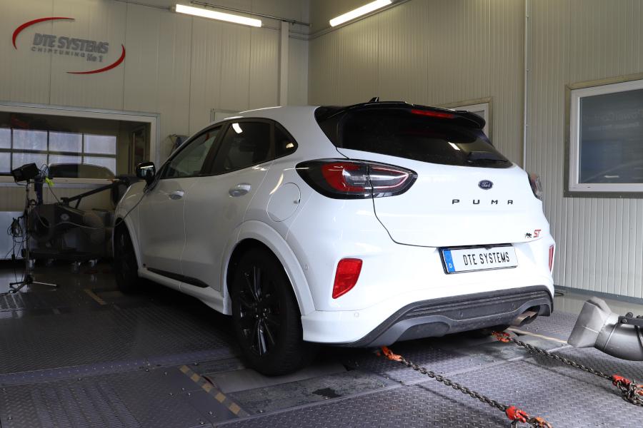 Ford Puma ST EcoBoost on DTE's dynamometer